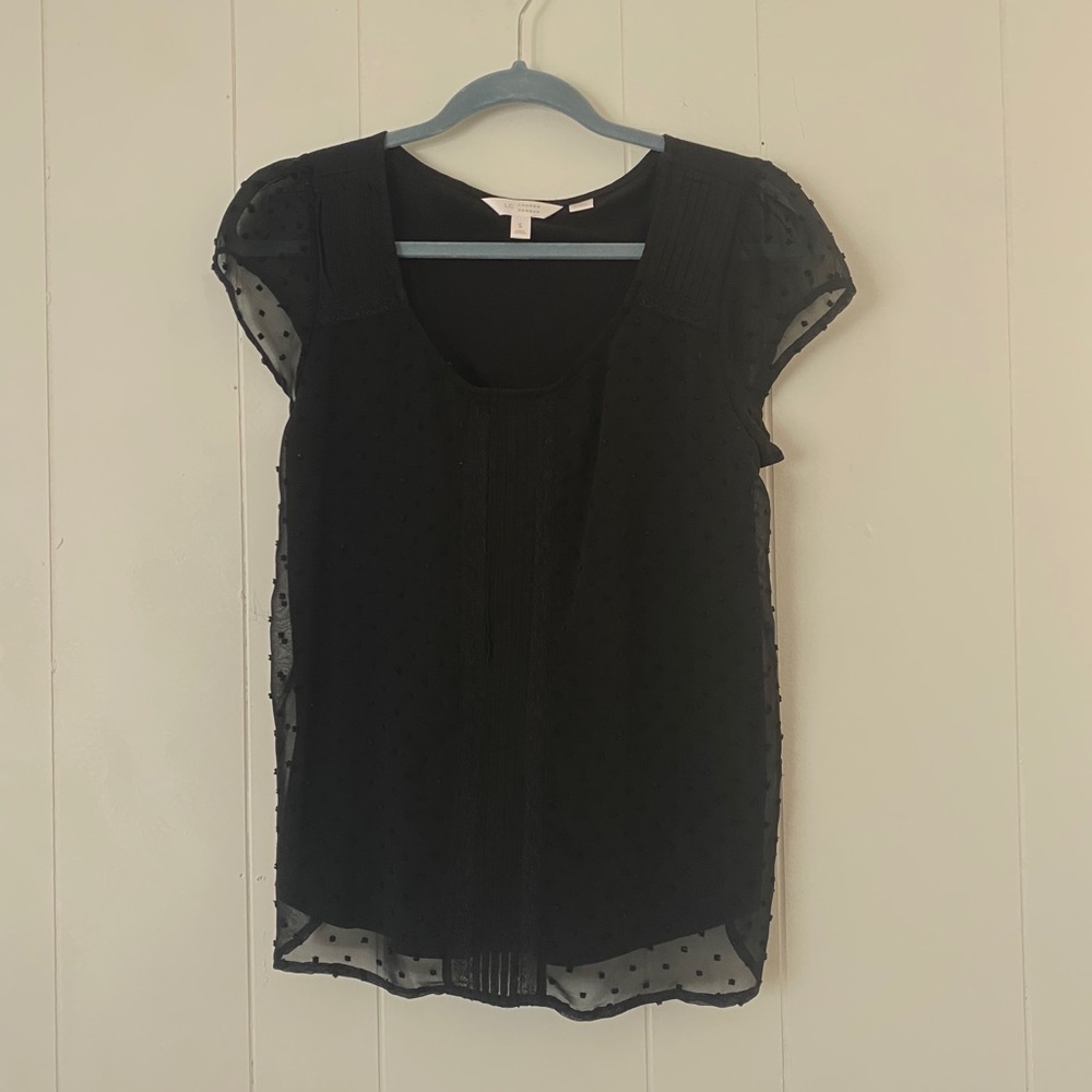 Lauren Conrad Swiss dot blouse